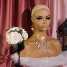 JINGFA Mannequin Head With Shoulders Realistic Manikin Head With ...