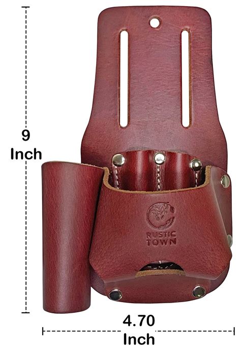 Rustic Town Leather Tool Belt Tape Measure Holder & Knife Holster ...