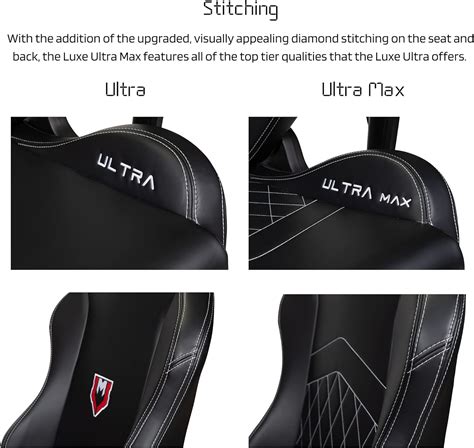 Buy Luxe Ultra Max Gaming Chair and Desk Chair- Black Body with Black ...