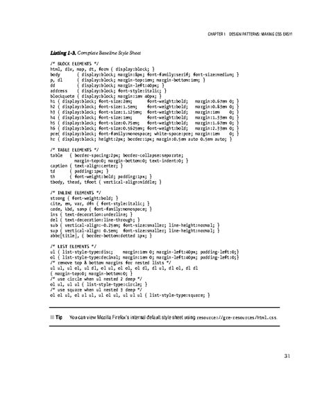 Web development - CHAPTER 1 DESIGN PATTERNS: MAKING CSS EASY! Listing 1 ...