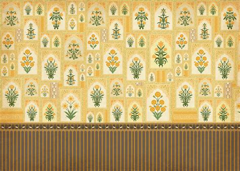 Meenakari, Fleur Mirage Wallpaper Mural, Customized - Magicdecor®