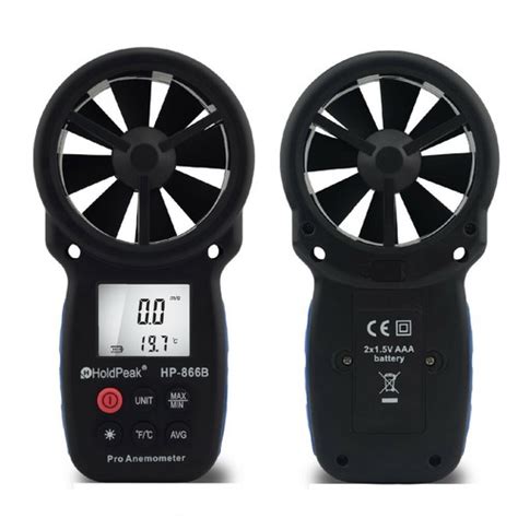 HoldPeak 866B Digital Anemometer Air Flow Meter LCD | Ubuy India