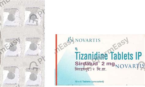 Buy Sirdalud 2 MG Tablet (6) Online at Flat 15% OFF | PharmEasy