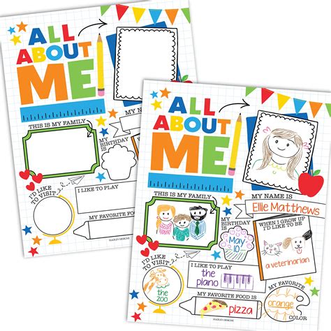 20 Colorful Read All About Me Posters For Elementary School Posters ...