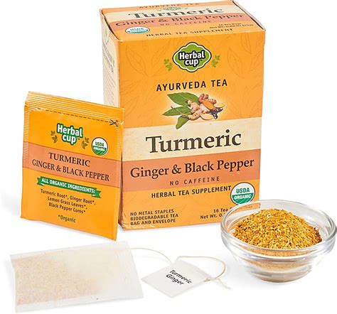 Amazon.com : FGO Organic Turmeric Ginger Tea, Eco-Conscious Tea Bags ...