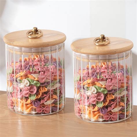 Buy The Better Home Umai Borosilicate Glass Jar With Bamboo Lid ...