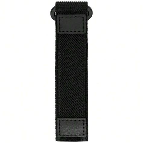 16-20mm Adult Unisex Black Nylon Fast Wrap Replacement Watch Strap ...
