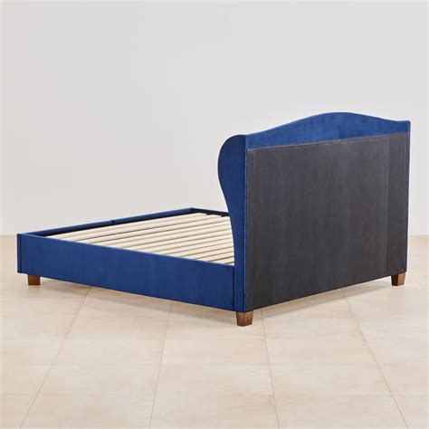 Buy Stellar Max Fabric King Bed with Drawer Storage - Blue from Home ...