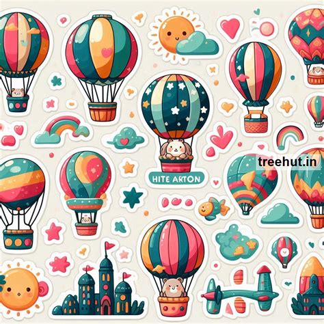 Printable Hot Air Balloon Stickers and 22 Craft Activities for Kids ...