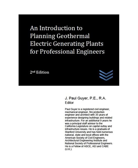 An Introduction to Planning Geothermal Electric Generating Plants for ...
