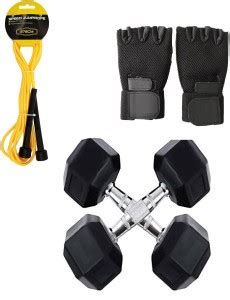 Krazy Fitness Hexagonal Fixed Weight Dumbbells 1'kg X 2 Pcs. Each ...