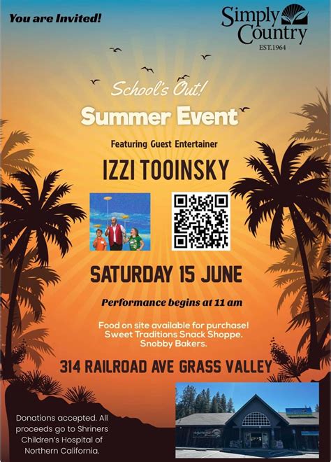 Izzi Tooinsky Show and Book Signing!, 314 Railroad Ave Grass Valley, CA ...