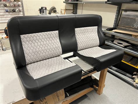 FESLER USA Custom Bench Seat with Built in Custom Center Consoles SHIP