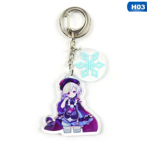 Buy Riapawel Genshin Impact Keychain, Lumine Barbara Diluc Cartoon Game ...