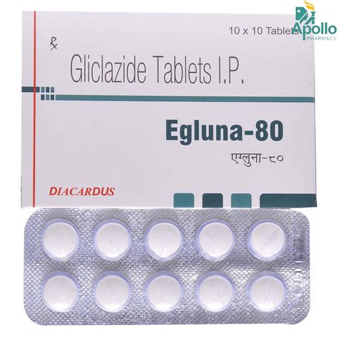 EGLUNA 80MG TABLET 10'S Price, Uses, Side Effects, Composition - Apollo ...