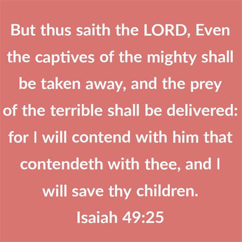 Isaiah 49:25 : r/Bible_Inspirations
