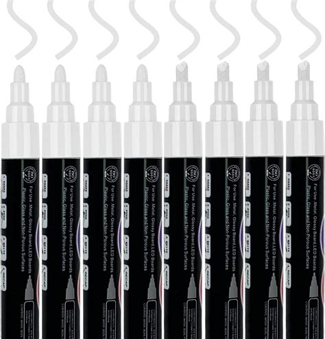 PATHOS INDIA White Erasable Liquid Chalk Marker Pens For Windows, Glass ...