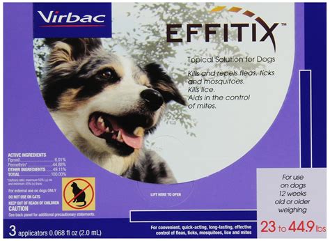 Virbac Effitix Flea/Tick Topical Solution for Medium Dogs : Amazon.in ...