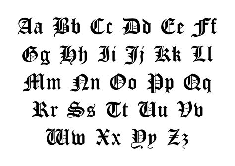 Old English Latin Alphabet