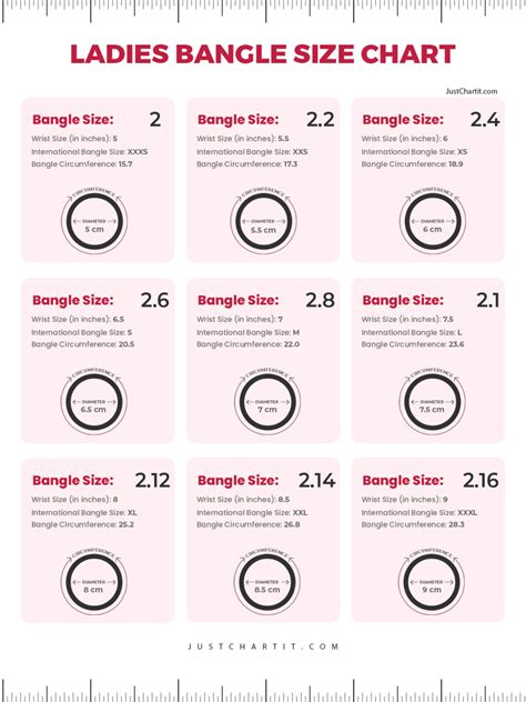 Image result for Bangle Size Guide