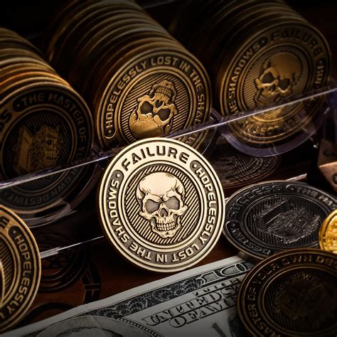 Metal D2 Dice Coin - DND Lucky Coin Retro Dual-Sided with Success and ...