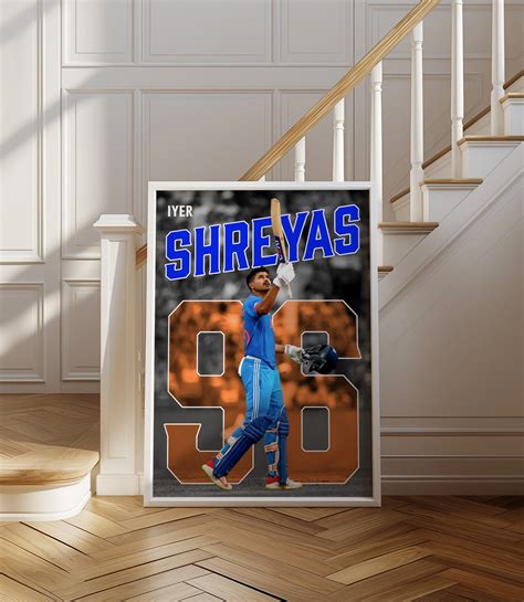 Shreyas Iyer Poster – Sunny Graphic Arts Shop