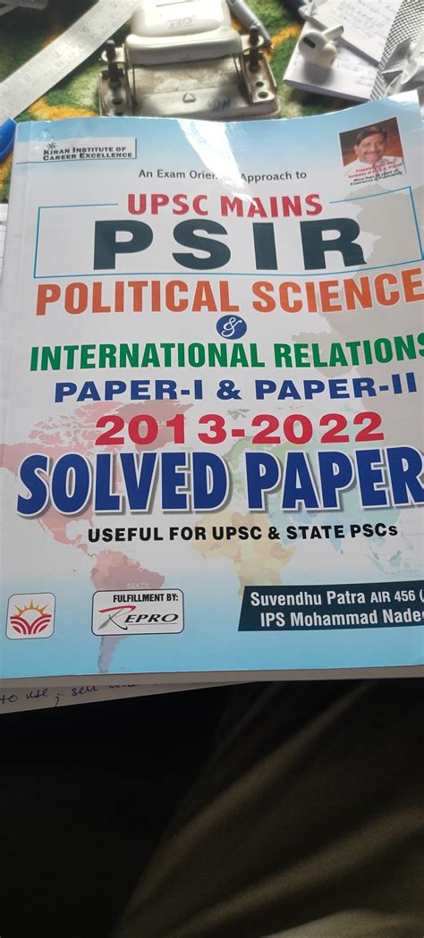 Buy UPSC Mains PSIR Paper I and Paper II 2013 to 2022 Solved Papers ...