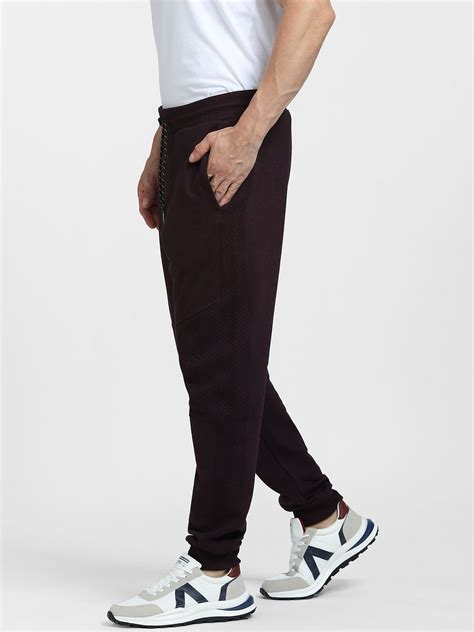 Buy Burgundy Mid Rise Drawstring Co-ord Sweatpants for Men