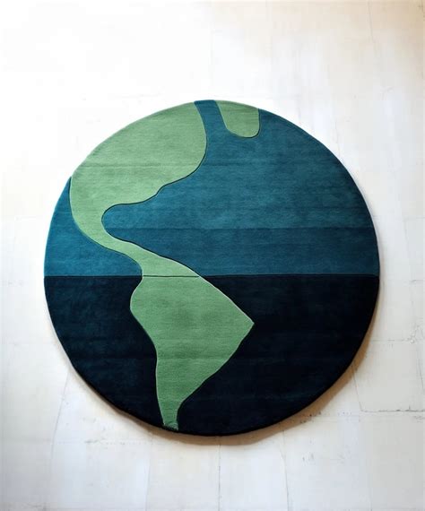 Earth-Inspired Blue & Green Hand-Tufted Rug – Nature-Inspired Design ...