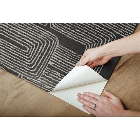 RoomMates 30.75-sq ft Black Vinyl Abstract Self-adhesive Peel and Stick ...
