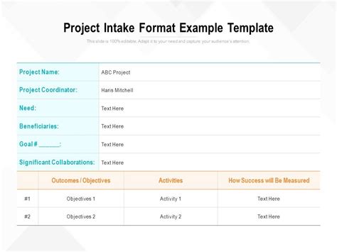 Image result for Project Intake Template