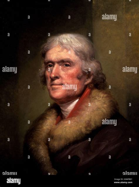 Thomas Jefferson. Portrait of the 3rd US President, Thomas Jefferson ...