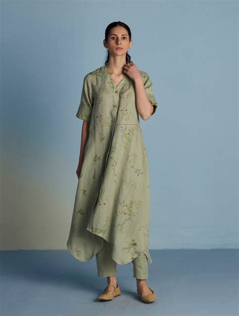Inoya Linen Co-ord Set - Mint – Manan