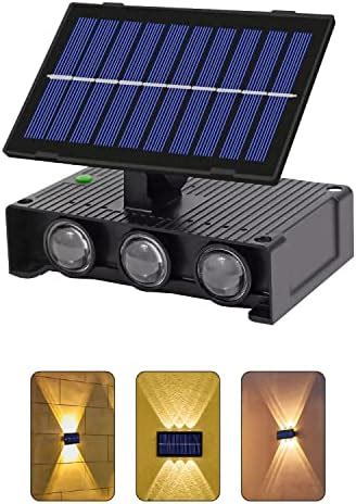 SoliSun Solar Up and Down Wall Lights, Solar Wall Lights for Outdoor ...