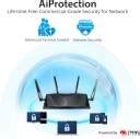 ASUS RT-AX88U Gaming Router 2.4 GHz, 5 GHz 6000 Mbps Wifi Speed Dual ...