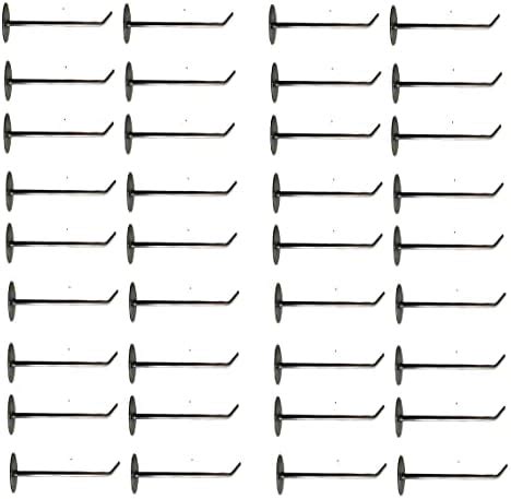 Q1 Beads 36 Pcs 4" Stainless Steel Wall Mount Display Hook Hanger for ...