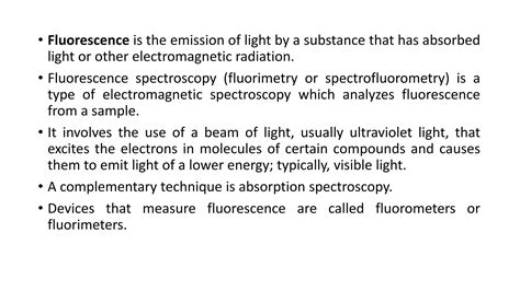 Image result for How Does Fluorescence Spectroscopy Work