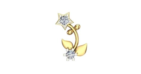 Beautiful Valentina Gold Diamond Nosepin Online Jewellery Shopping ...
