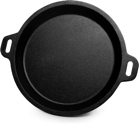 Buy Bhagya Cast Iron Cookware Pre-Seasoned Fish Fry (8 inches) Online ...