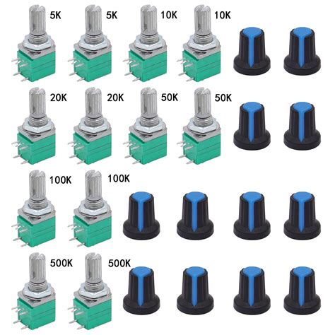 TWTADE 12Pcs Single Linear Rotary Seal Amplifier Potentiometers Type ...