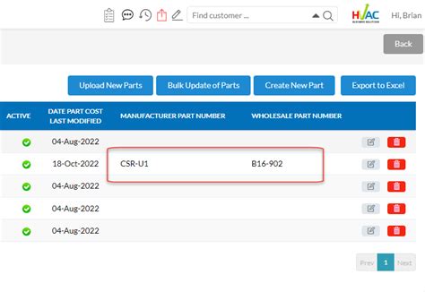 Image result for Adding Part Numbers in Opera