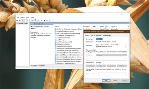 Image result for Windows Defender Service