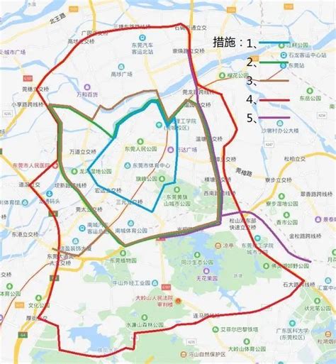 2020东莞城区货车限行路段地图- 东莞本地宝