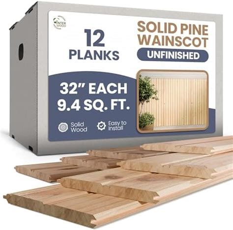 Wainscot Reversible Solid Wood Planks Reversible Tongue and Groove ...