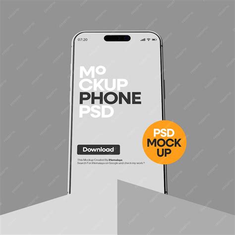 Iphone 17 pro max mockup with podium psd | Premium PSD
