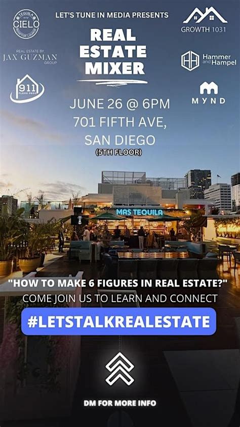 MAKE MONEY IN REAL ESTATE MIXER, Mr Tempo Gaslamp San Diego, 26 June ...