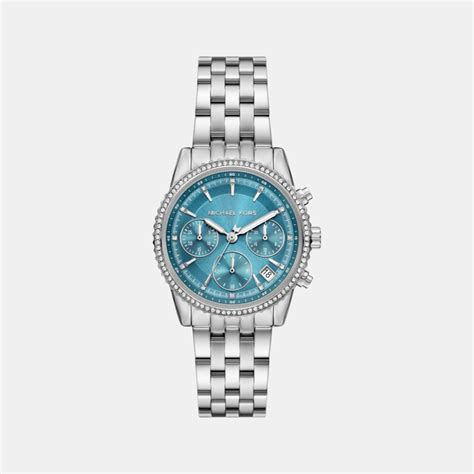 Michael Kors Bryant Women Blue Stainless Steel Watch MK7539 – Just In Time