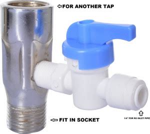 BALRAMA RO Inlet Ball Valve Mixer Fitting Set for Kitchen Sink Two Way ...
