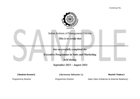 Executive Programme in Sales and Marketing (EPSM) | IIM Calcutta