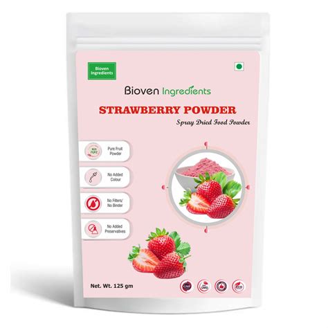 Buy Strawberry Powder- Bioven Ingredients | Online Ingredients
